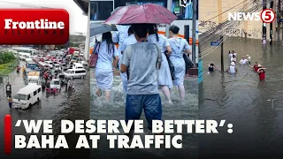 Matinding baha at traffic, namerwisyo sa Metro Manila at ilang lugar sa Luzon