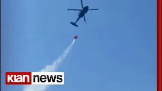 Klan News- Zjarr në malin mbi qytetin e Milotit, rrezikohen banesat, nis ndërhyrja nga ajri