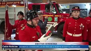 10 JUL 2026 Bomberos recuerda a Bartolomé Molina a 86 años de su muerte