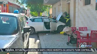 Pescara, estubata la bambina di Santa Croce investita da un'auto fuori controllo