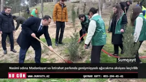 Nəsimi adına Mədəniyyət və İstirahət parkında genişmiqyaslı ağacəkmə aksiyası keçirilib