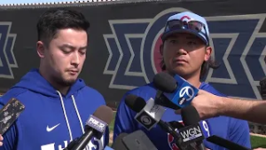 Pete Crow-Armstrong and Shota Imanage talk the start of Cubs Spring Training