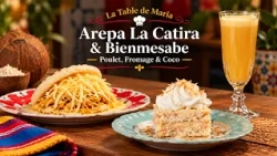 La Table de Maria: Arepa La Catira & Bienmesabe | Poulet, Fromage & Coco