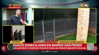 Suspects arrested after breaking into a home in Encarnación