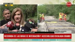 Officials tour integration and accessibility projects in Bajada Grande - 10/26/20