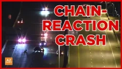 WATCH: Chain-reaction crash near Sky Harbor caught on camera