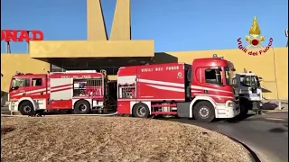 Fiamme al centro commerciale Conca d’Oro di Palermo