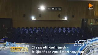21. századi körülmények – felújították az Apolló mozi nagytermét