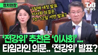 '전력강화위원회' 발표의 이상한 타임라인? 내정발표에 추후 의결?｜TJB 대전·세종·충남뉴스