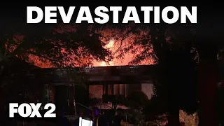 Fire continues to burn at 102-year-old Metro Detroit clubhouse