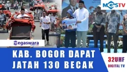 130 BOGOR PEDICAB DRIVERS RECEIVE FREE ELECTRIC PEDICABS