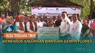 Ministry of Social Affairs Distributes Flores Earthquake Relief