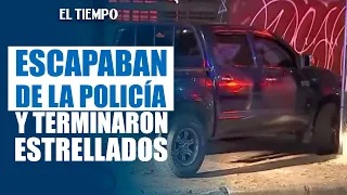 Robbery and shootout in Engativá: thieves crashed into a house after a chase | EL TIEMPO