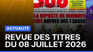Ce qu’il faut retenir de l’actualité – Revue des Titres du 08 Juillet 2026 (Matin Bonheur)