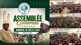 ASSEMBLÉE GÉNÉRALE COSKAS EDITION 2026 À TIVAOUANE