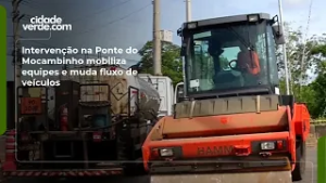 Intervenção na Ponte do Mocambinho mobiliza equipes e muda fluxo de veículos