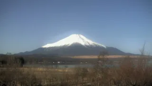 山中湖ライブカメラ タイムラプス映像（2026年3月1日） 提供：UTYテレビ山梨