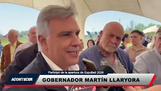 Bell Ville: Governor Llaryora attended Expo Bell