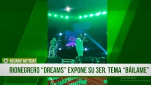Rionegrero “Dreams” expone su 3er. tema “Báilame”