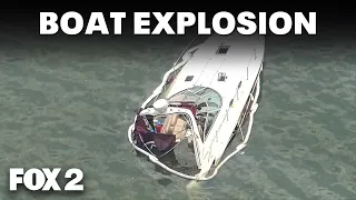 Lake St. Clair boat explosion leaves three in the hospital