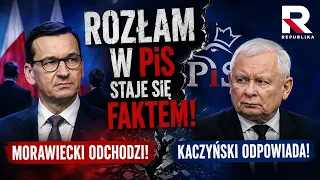 Split in PiS becomes reality! Morawiecki leaves, Kaczyński responds