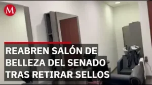 Retiran sellos a polémico salón de belleza en el Senado