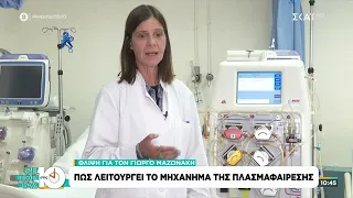 Θλίψη για τον Γιώργο Μαζωνάκη: Πώς λειτουργεί το μηχάνημα της πλασμαφαίρεσης | Ρεπορτάζ στις 10