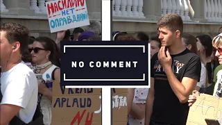 NO COMMENT | PROTEST LA MAI, DUPĂ CRIMA DE LA MĂGDĂCEȘTI : "STATUL TACE, FEMEILE MOR"