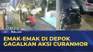 Emak-Emak di Depok Gagalkan Aksi Curanmor | KOMPAS MALAM