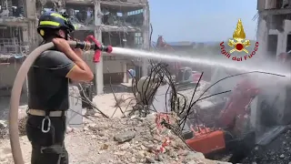 Prosegue la ricerca dei dispersi del crollo della palazzina a Messina