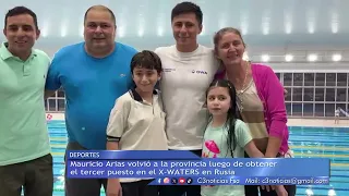 SWIMMER MAURICIO ARIAS REACHES THE PODIUM IN RUSSIA