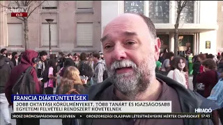 Francia diáktüntetések: jobb oktatási körülményeket, több tanárt és igazságosabb felvételi rendszert
