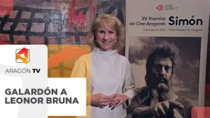 Leonor Bruna, premio Simón de Honor de la Academia del Cine Aragonés