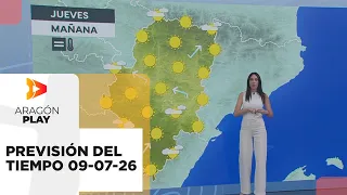 Previsión del tiempo para el jueves 9 de julio de 2026