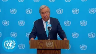 Ebola Outbreak - UN Chief's Stakeout | United Nations