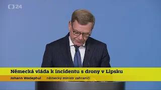 Tisková konference k incidentu v Lipsku