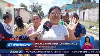 Denuncian constantes cortes eléctricos en Aragua – El Noticiero emisión meridiana 31/07/26