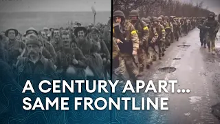 What do you notice when two wars, over 100 Years apart, are seen side by side?