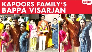 Ranbir Kapoor-Alia Bhatt At Ganpati Visarjan With Neetu Kapoor | UNCUT