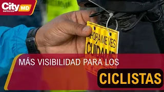 Bogotá entrega 500 chalecos para mejorar la visibilidad de los ciclistas en la calle 80 | CityTv