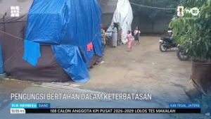 Pengungsi Tanah Bergerak Bertahan Dalam Keterbatasan
