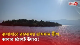 জলাধারে রহস্যময় ভাসমান দ্বীপ, আবার হঠাৎই উধাও! Bijoy TV