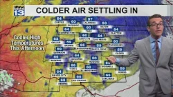 Chill in the air with windy start & still dry air