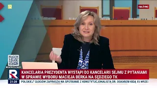 President's doubts surrounding Berek's election to the Constitutional Tribunal! | W Punkt