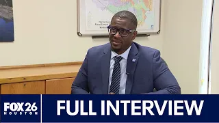 Marcus Stuckett, new Executive Director of Harris County Flood Control District, talks with FOX 26