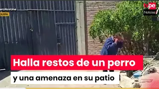 Arequipa: Resident reports threats and discovery of dog remains at his home
