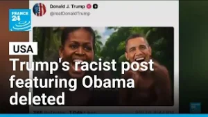 White House deletes racist social media post featuring Obama • FRANCE 24 English