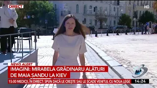 Mirabela Grădinaru went to Kyiv without Nicușor Dan. The First Lady was welcomed by Zelensky and ...