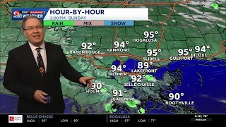 Hot and mainly dry but rain chances increasing