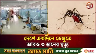 দেশে একদিনে ডেঙ্গুতে আরও ৩ জনের মৃ/ত্যু, হাসপাতালে ভর্তি ১ হাজার ৪৩২ | Dengue Update | Channel24